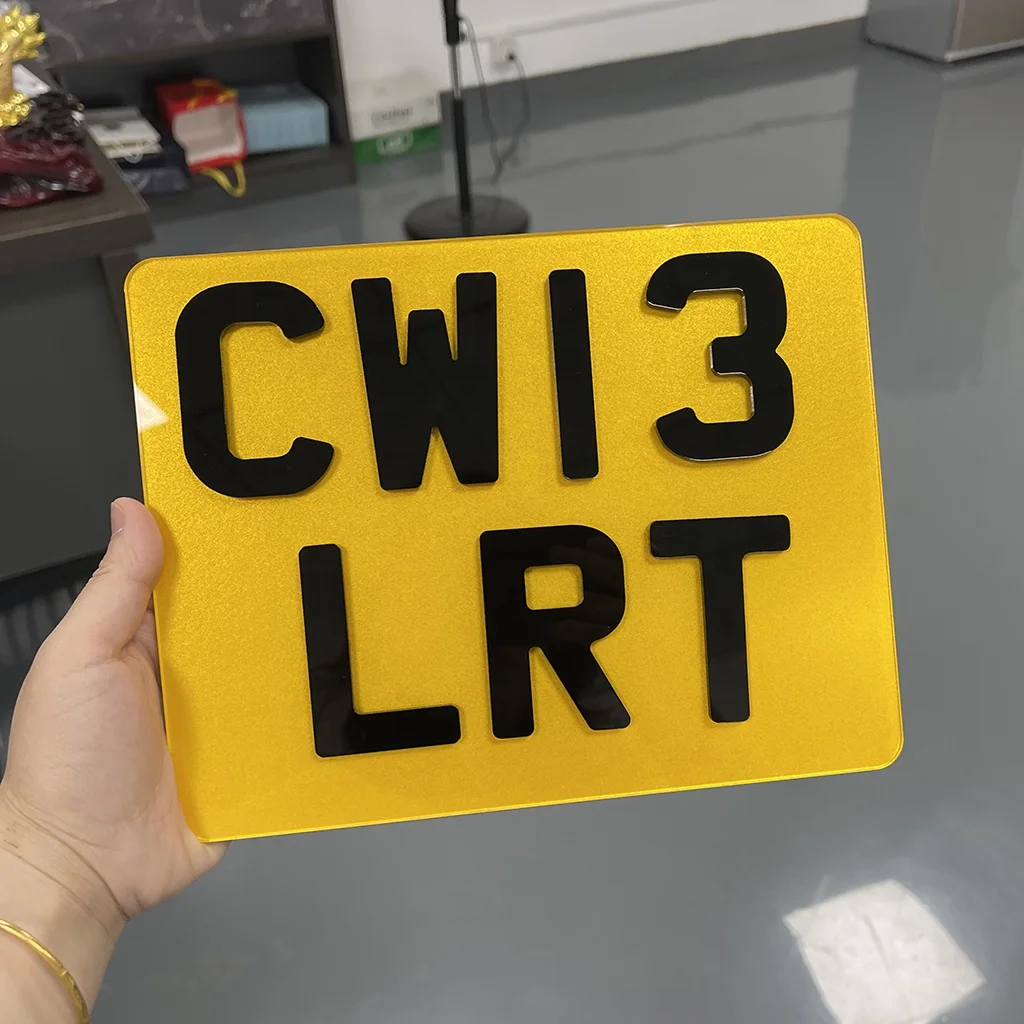 Водонепроницаемые Сильный Клей 4D лазерная резка акриловые номерные таблички