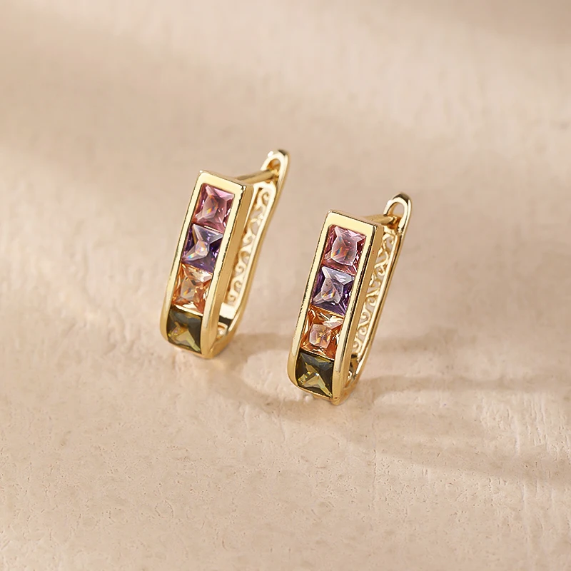Hengdian Wholesale 18K Gold Plated Earrings Manufacturers Cz Gold Plated Jewelry Accessories For Women