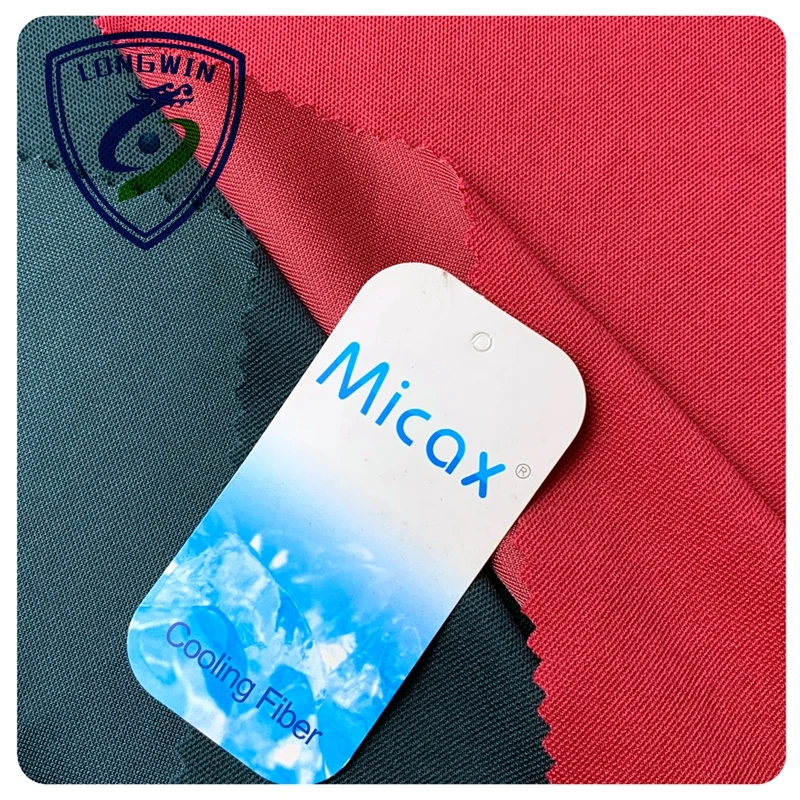 Hot sale work uniform material cooling polyester nylon pique weft knit mesh fabric