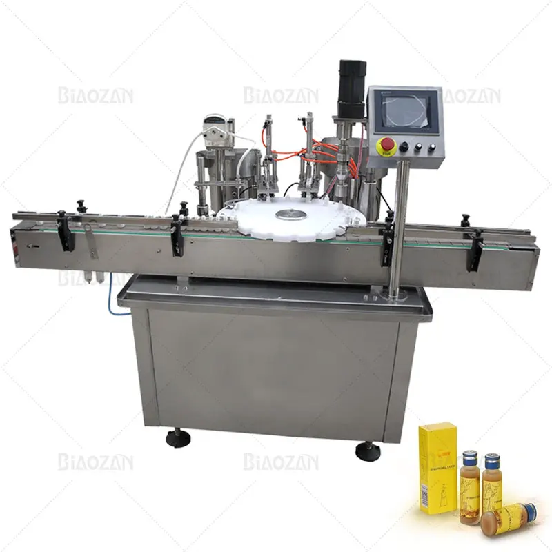 Cost-Effective Automatic Syringe Vaccines Vial Bottle Oral Liquid Medicine Syrup Filling and Capping Machine
