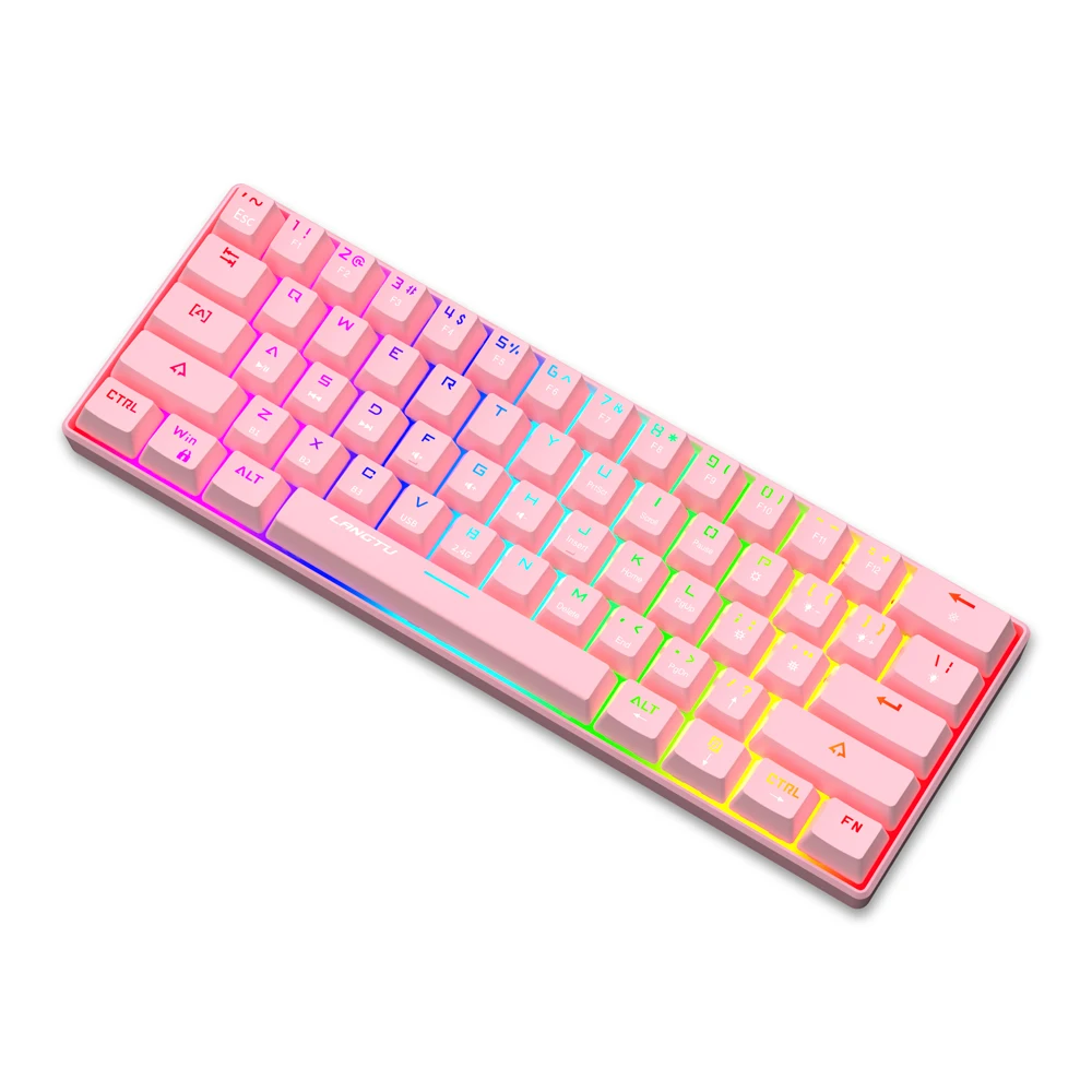  Проводная 60% клавиши оптический переключатель RGB подсветка программируемая Механическая игровая