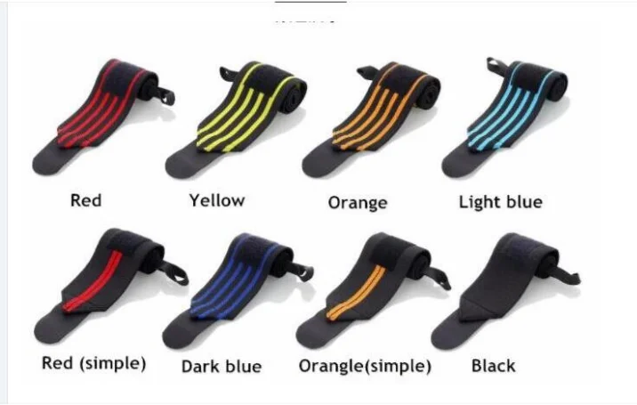 Fitness Safety Nylon Elastic Gym Sports Wrist Support Powerlifting Weightlifting Wrist Wraps