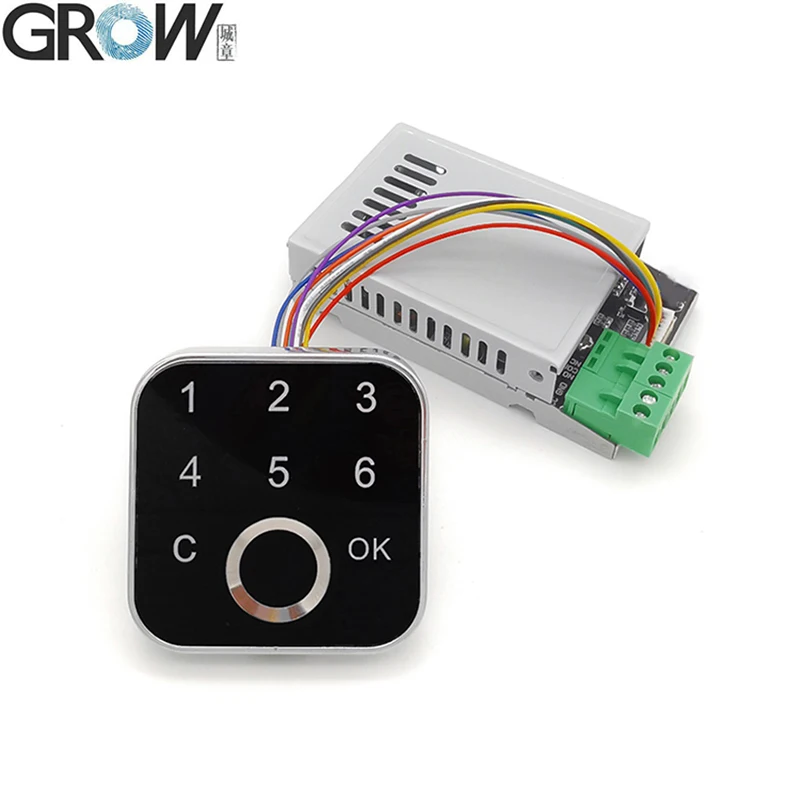 K226+G16 DC10-30V Password Fingerprint Control Board Relay Output Admin/User Fingerprint/Password For Door Access Control System