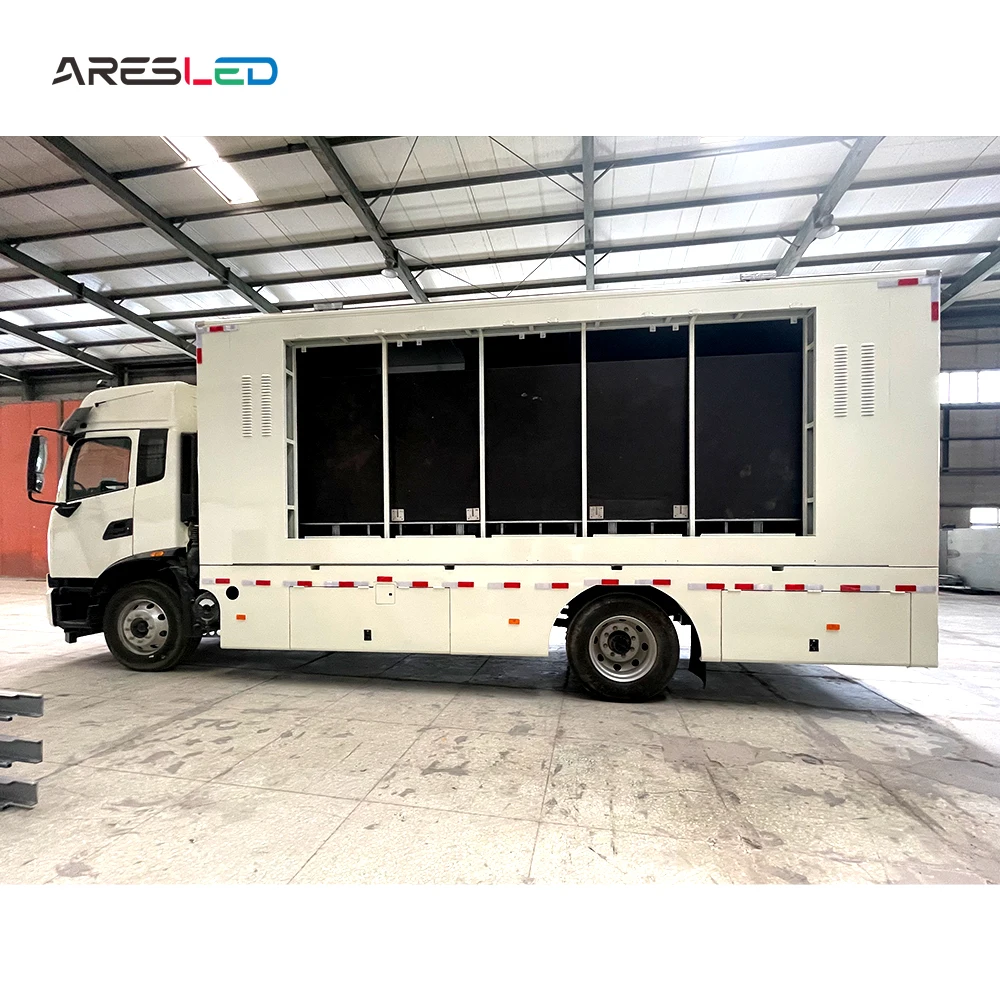 Exterior Mobile Stage Roadshow LED Pantalla TV Screen Truck for Commercial Advertising
