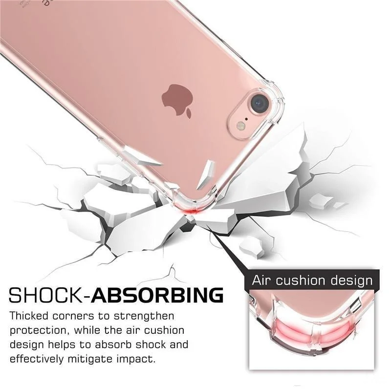 Wholesale Shockproof phone case soft tpu high clear mobile phone cases for iphone 13 12 11 xs max x for  Samsung s21 20