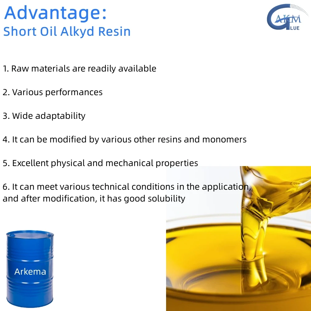 Wholesale Alkyd Resin Short Oil Synthetic Alkyd Resin used in wood paint Short oil alkyd resin