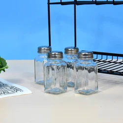 kitchen salt pepper storage glass spice bottle jar