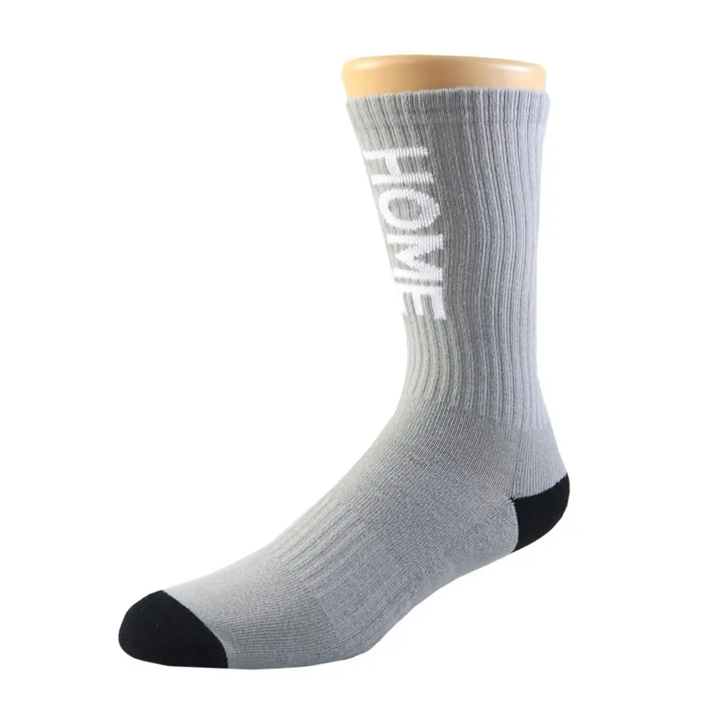 China factory custom wholesale combed cotton running sock  sports breathable crew men socks