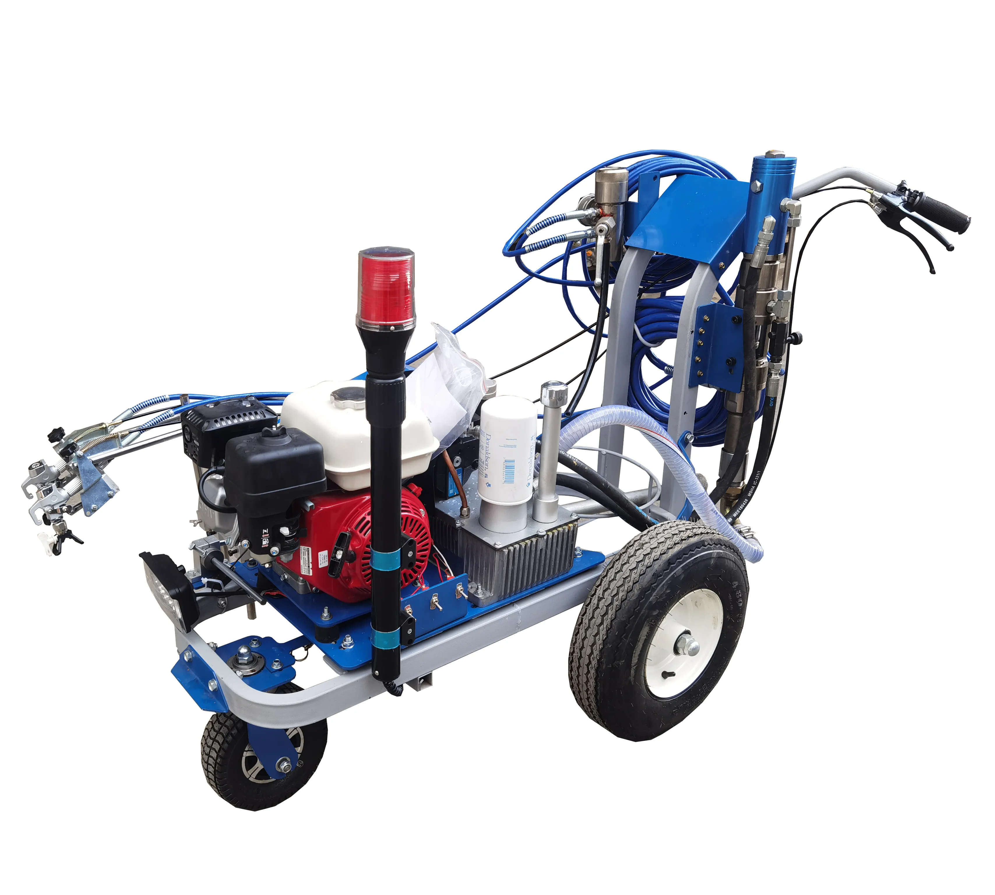 Double gun double nozzle cold paint single sprinkler head road marking marker machine