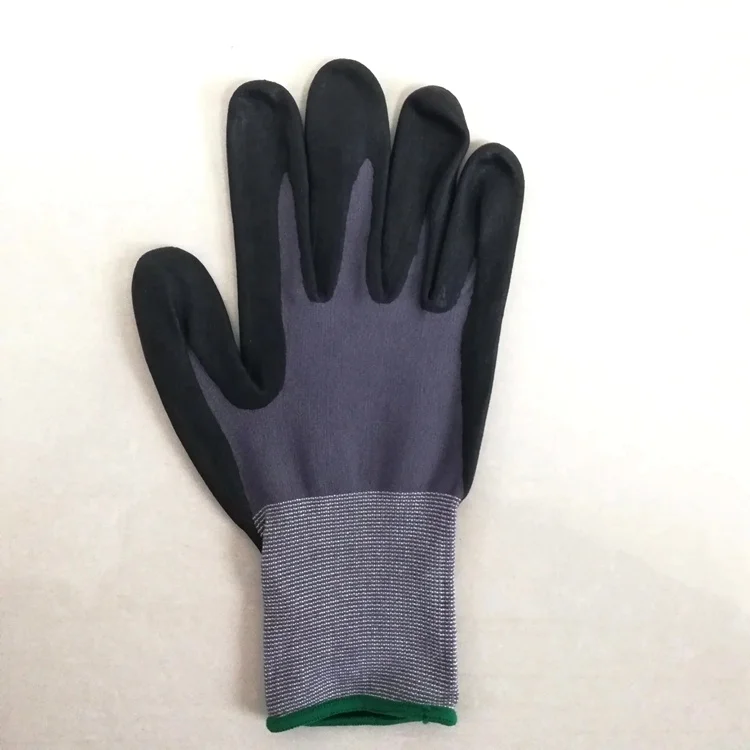 
Wefocus Cheap Price High Quality 15g Spandex Nylon Palm Foam Nitrile Coated Glove With Logo Handschuhe Aus Nitrile 