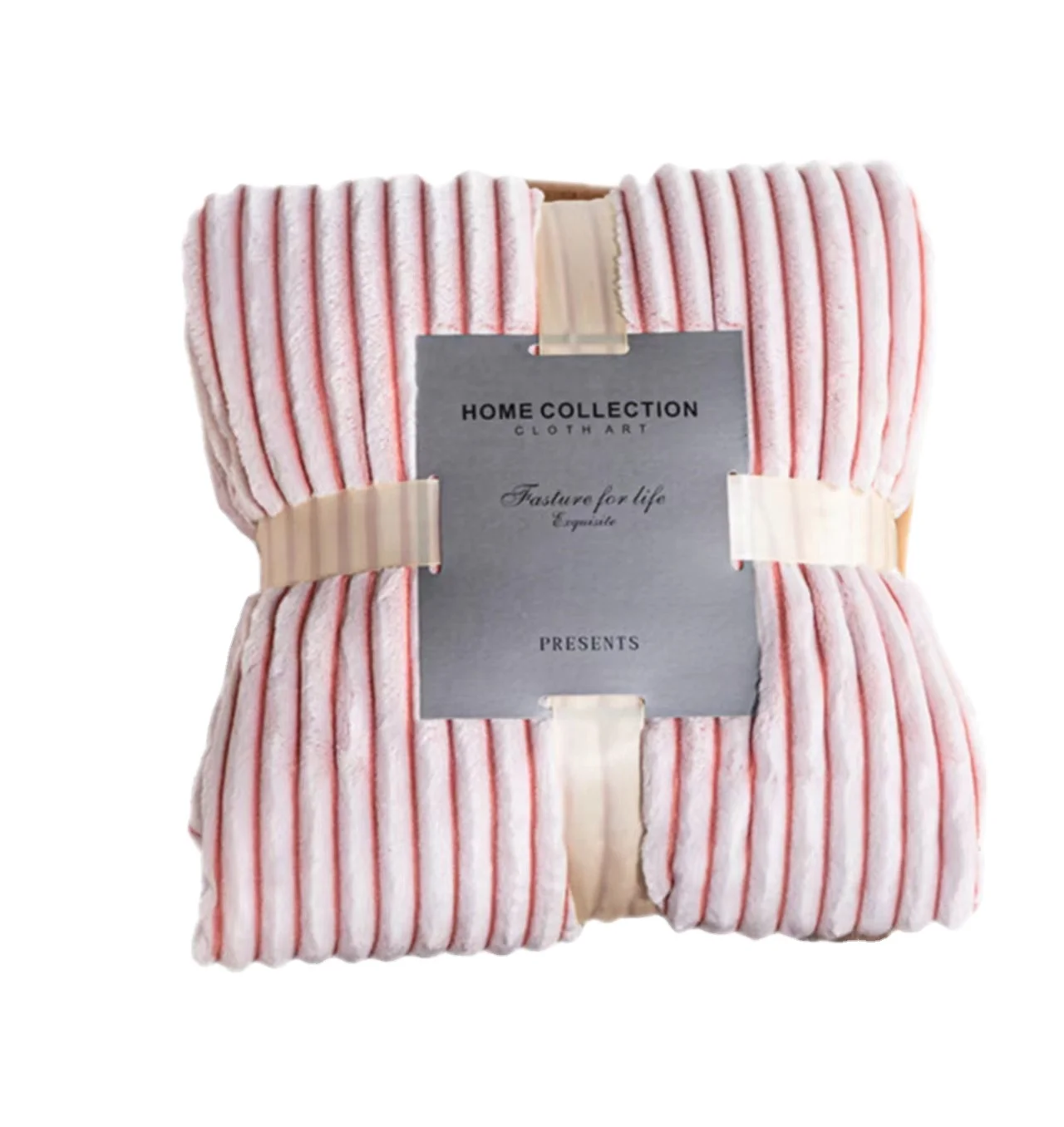Striped flannelette blanket nap casual blanket