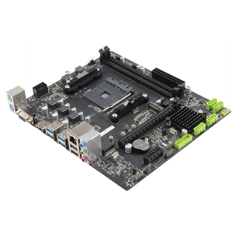 Esonic Amd A320 Gaming Motherboard Support AM4 1331 CPU  Athlon 200GE Ry-zen 1000/2000/3000 DDR4 1000Mbps LAN