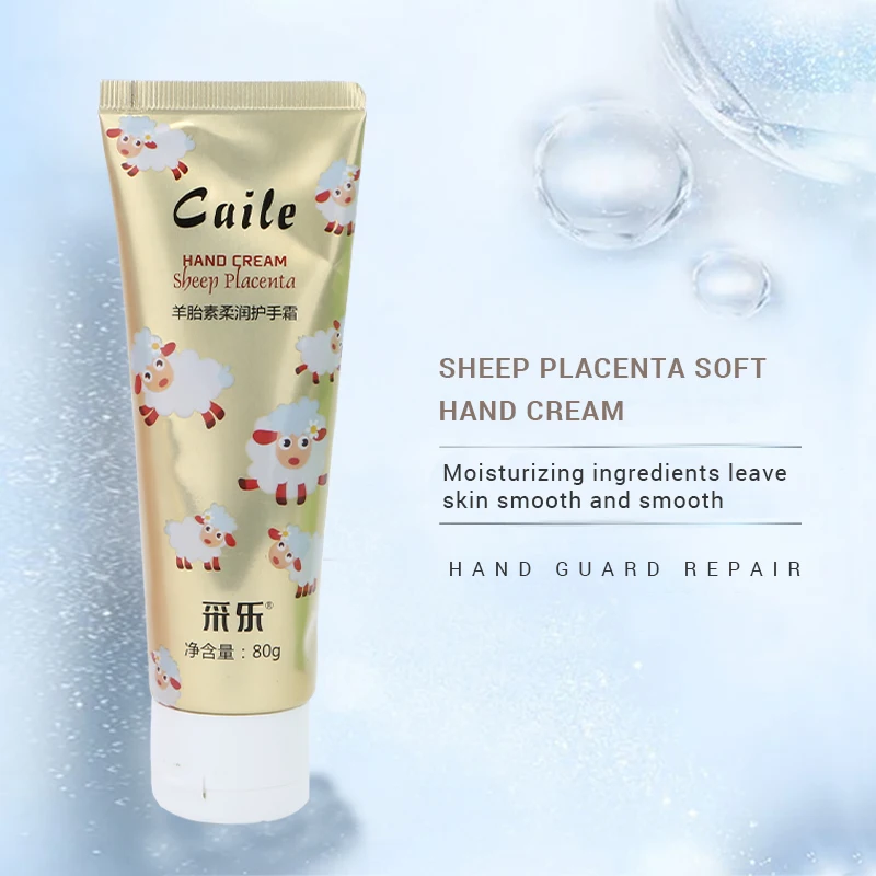 Custom hand cream and lotion Sheep Placenta Softening Hand lotion Vitamin C & Minerals Formula
