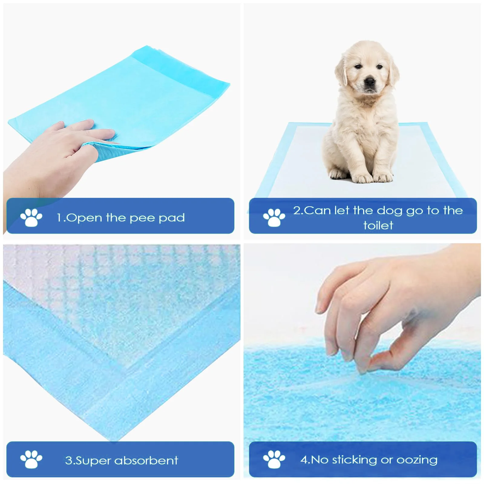 Wholesale Dog Pet Training Pads Diaper With Leak-proof Disposable Puppy Pad Pee Pads