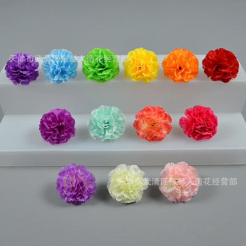 dongherenzaohua Simulation small carnation wedding decoration flower head project arrangement Marigold clove gift f