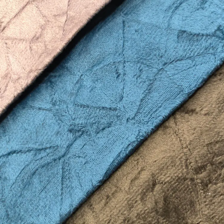 100Polyester Korean Velvet Fabric Holland  Crepe Velvet Fabric By Yard