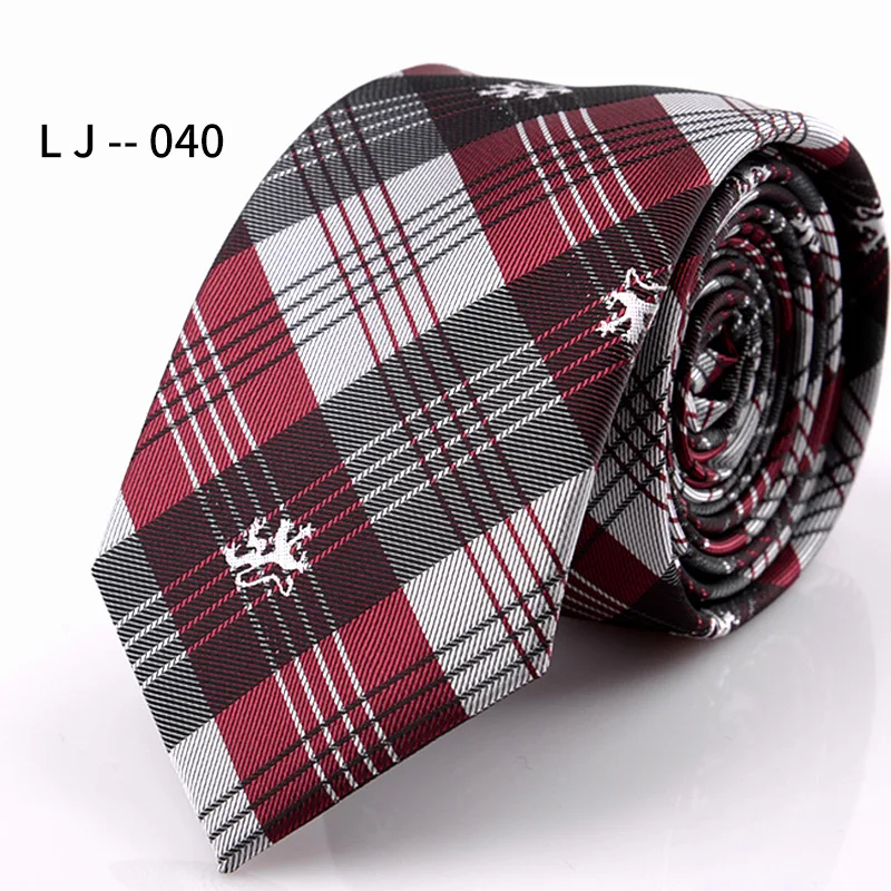 Wholesale New Trends Neck Tie Italian Black Mens Polyester Tie Strip Dot Luxury Jacquard  Navy Neckties