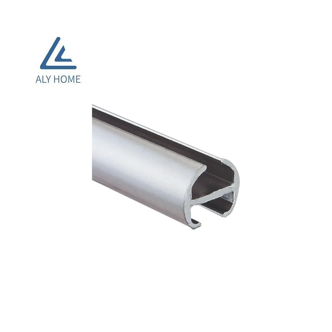 ALY HOME hot sales  aluminium alloy curtain  accessories double curtain track square curtain track