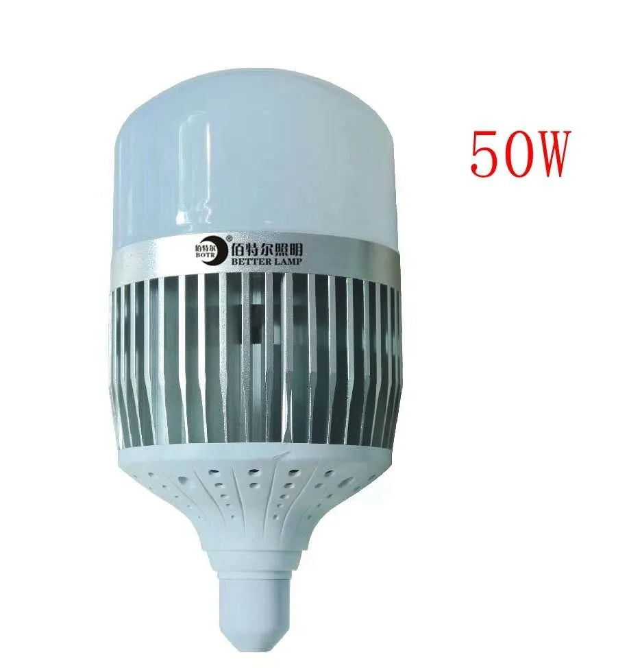 High Lumen T Shape SMD LED Light Bulbs E27/E40 10W/30W/50W/100W Power White Warm Yellow for Residential Warehouse Use