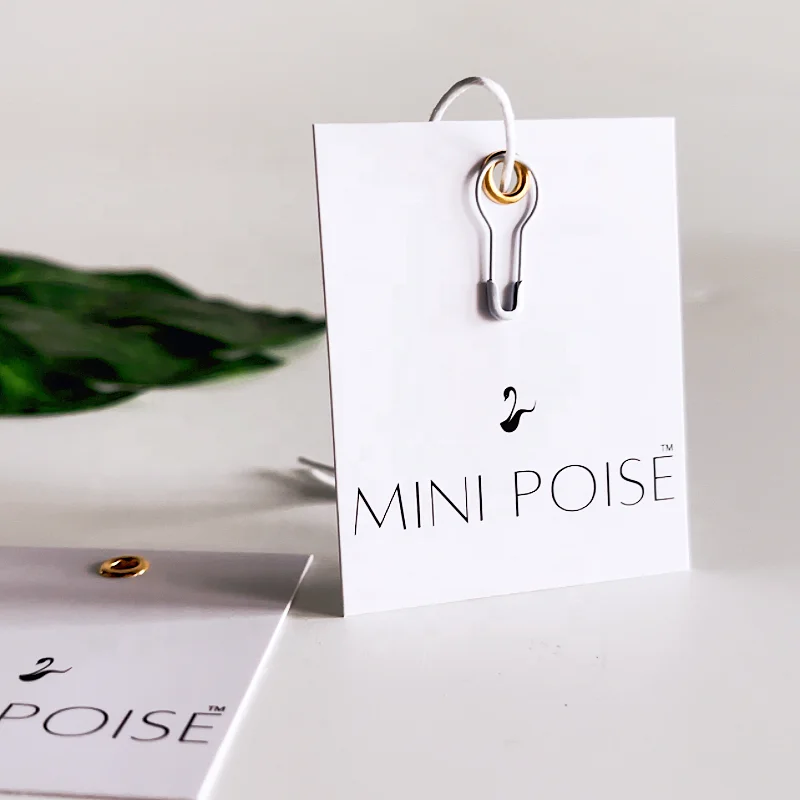 LOPAL High Quality Custom Own Brand 400G with gold eyelet hang tags With Nylon String for Garment Clothing