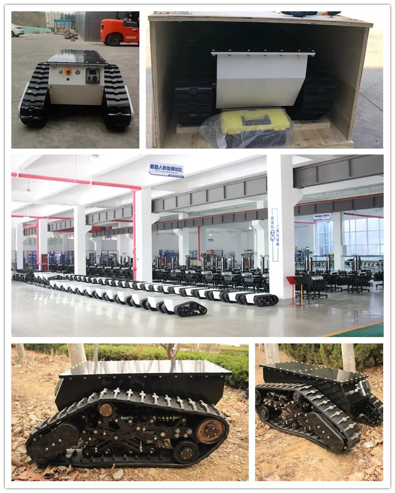 Best Sales Ip67 CE Certificated RC Track Robot Chassis Mobile Platform Heavy Duty Off-road Ugv