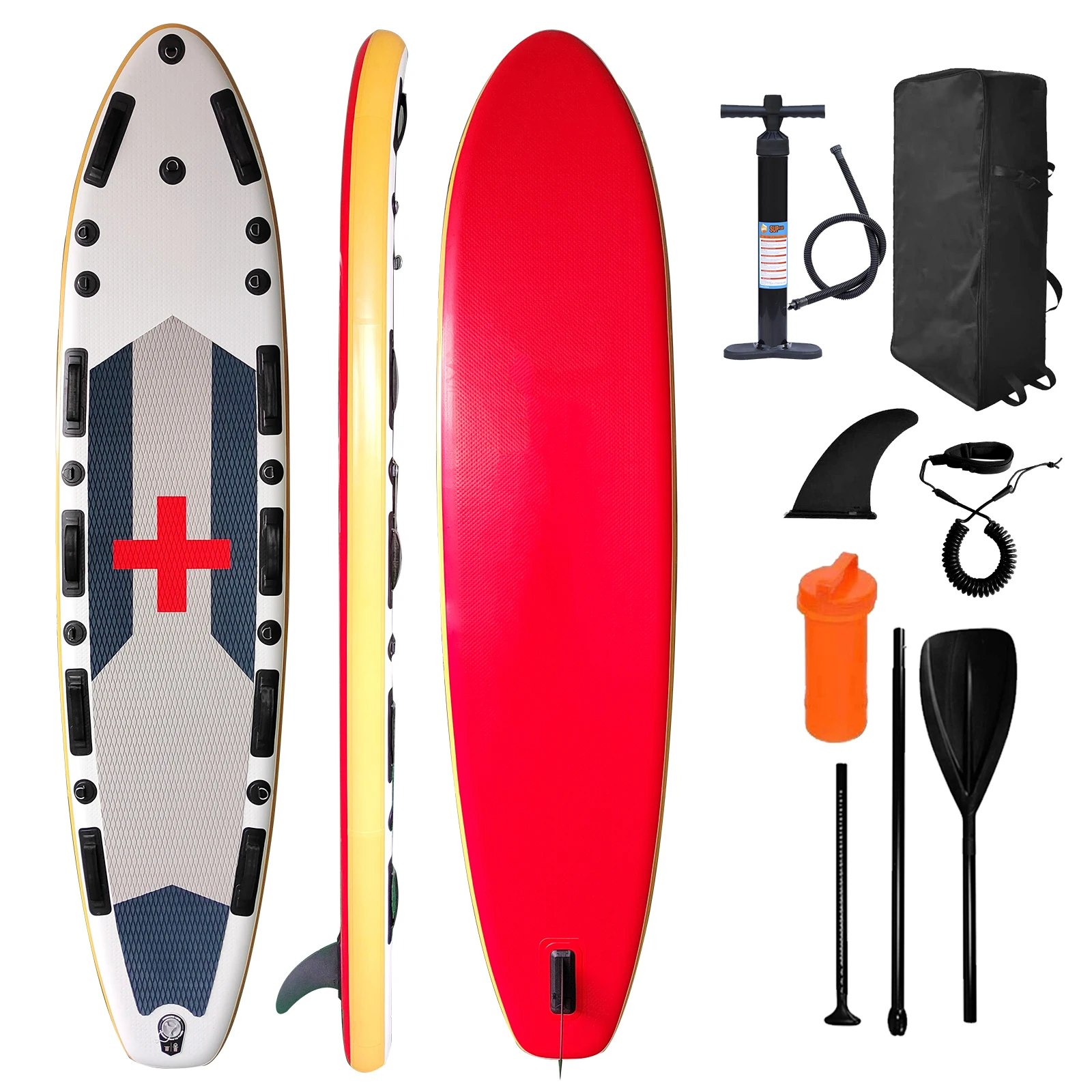 OEM/ODM Customized Inflatable Lifeguard Rescue Board Safety rescue paddle board Soft Long Board