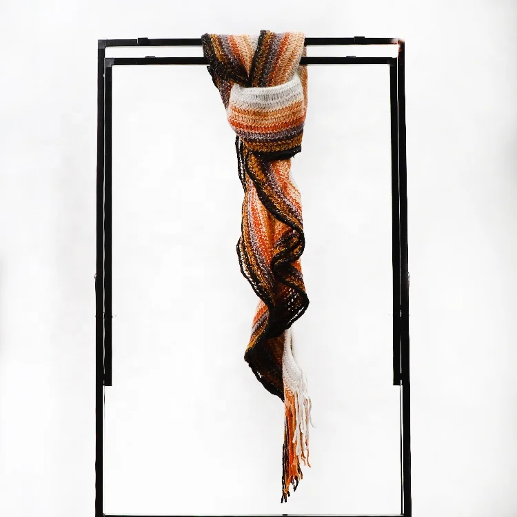 
Wholesale Big Size Soft Chiffon Georgette Voile Gradient Color Hijab Scarf 