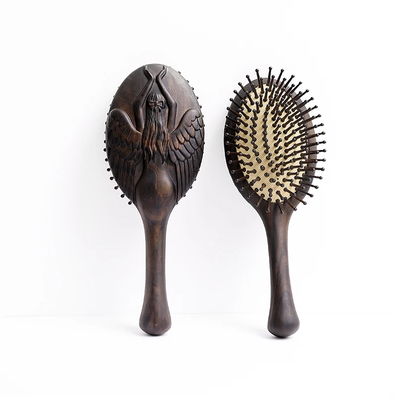 OEM manufacturer other gifts wood comb massage hairbrush air cushion comb customization