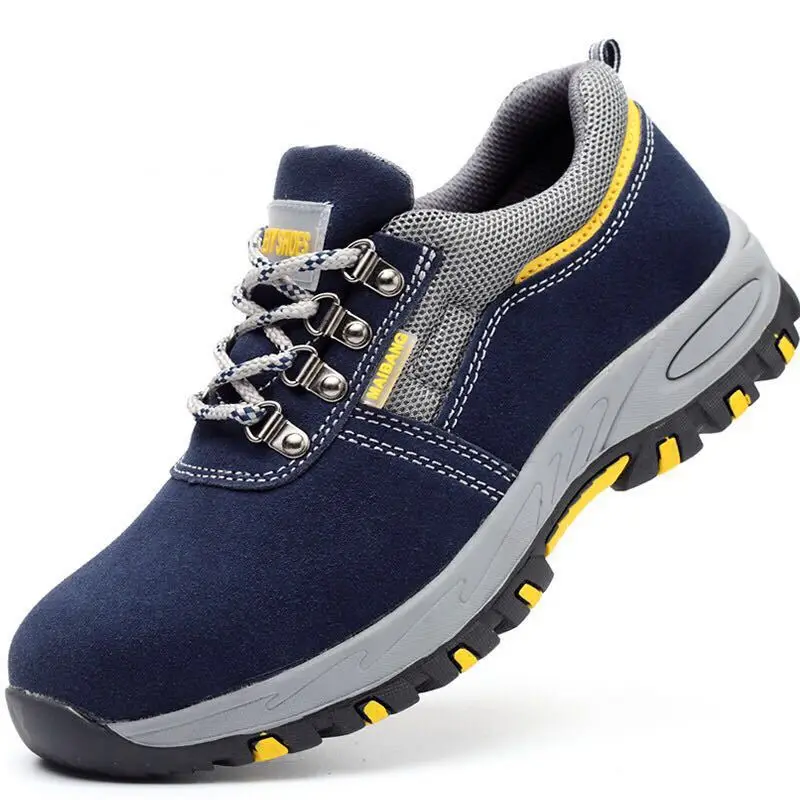 Labor Protection Shoes Anti-hit And Anti-puncture Light Comfortable Tide Work Protective Shoes Low Top Safety Shoes