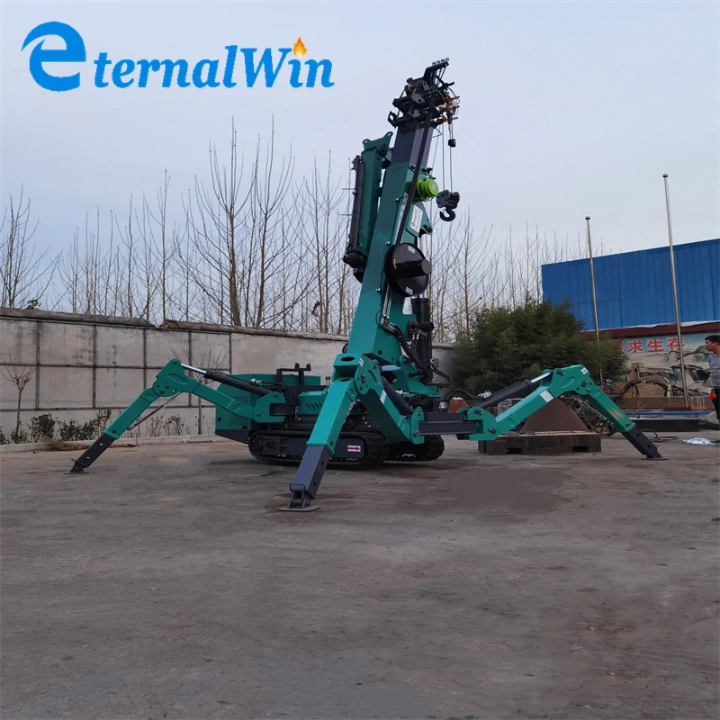 Mobile Construction Spider Crane Self Propelled Type Crawler Crane