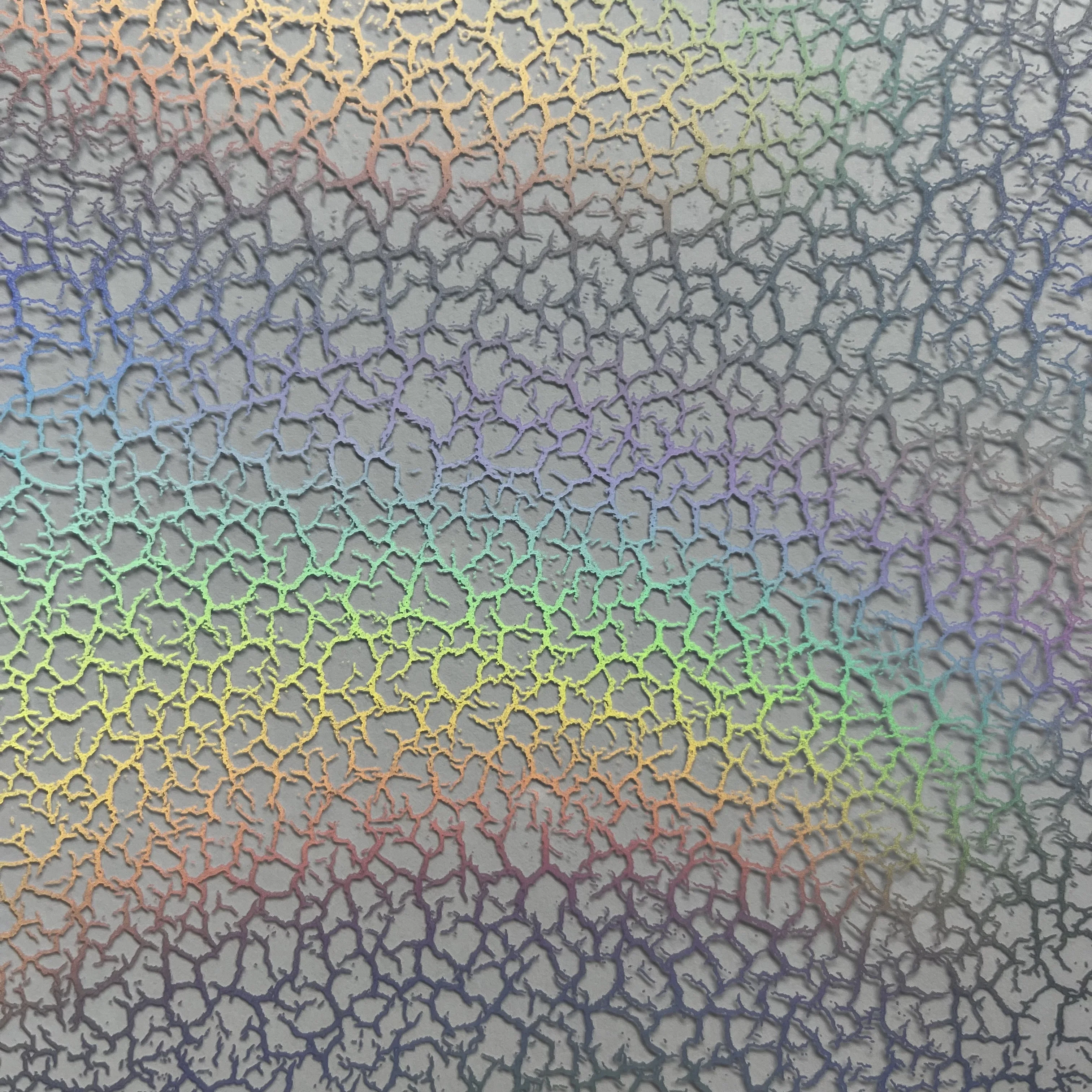 50cm laser effect square pattern water transfer printing hydrographics cubic film for hydro dip aqua print