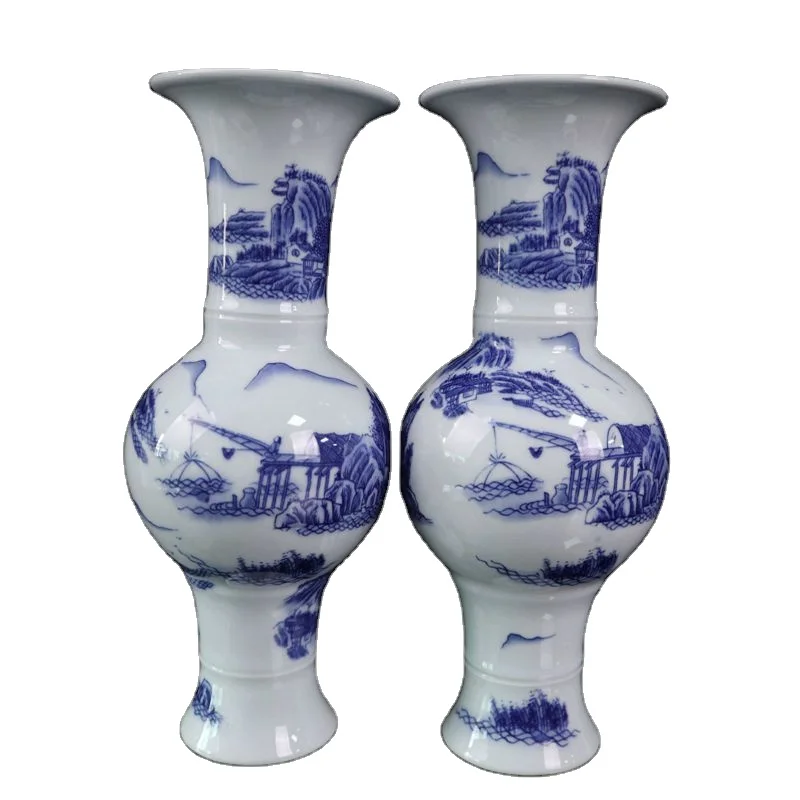 
European Antique Vase Porcelain Blue and white Home Decoration Ceramic Porcelain Vases 
