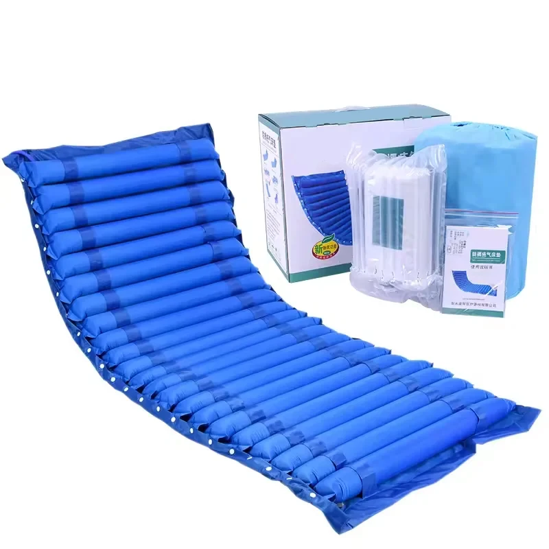 Inflatable medicated bubble anti-decubitus inflatable air mattress with pump for hospital bed
