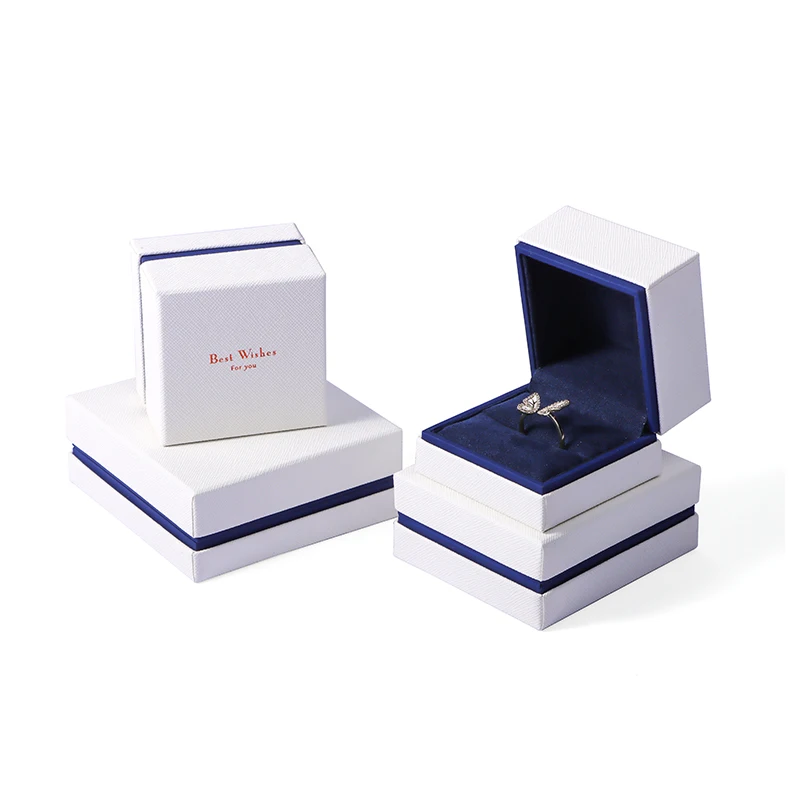 Romi Wholesale Custom High End Flip Top White Cardboard Gift Magnetic Paper Jewelry Packaging Box