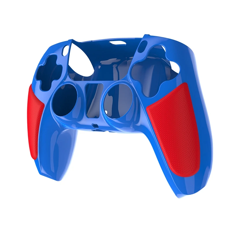 CoolRabbie Double Color Controller Cover Protective Joystick Skin Gamepad Silicone case For PS5 controller