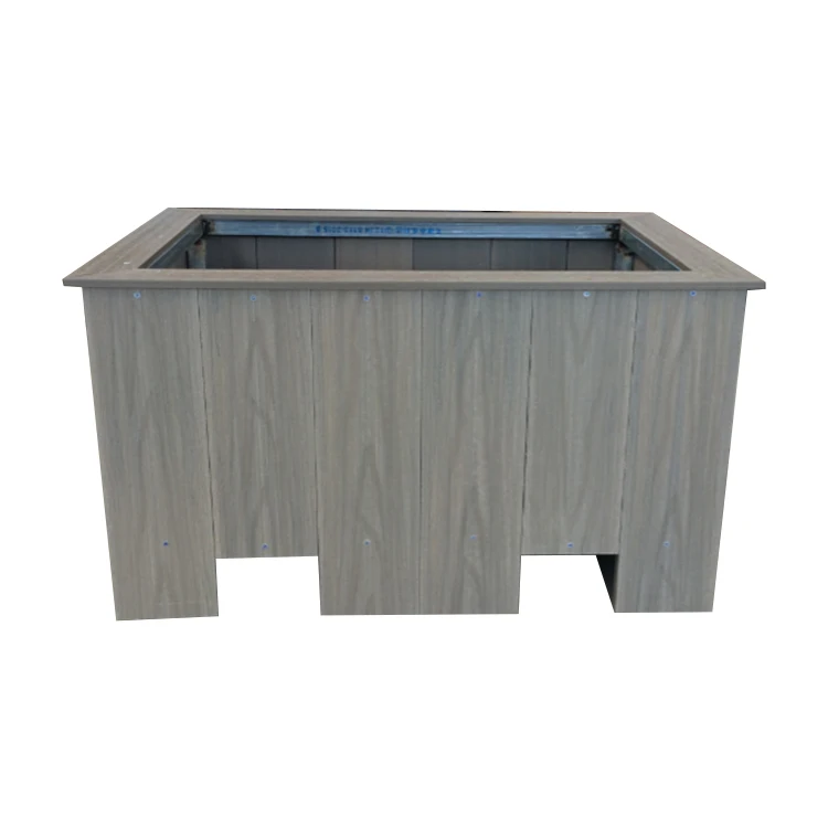 
New Design Hot Outdoor Durable Anti-UV Sale Wood Plastic Composite Planter 