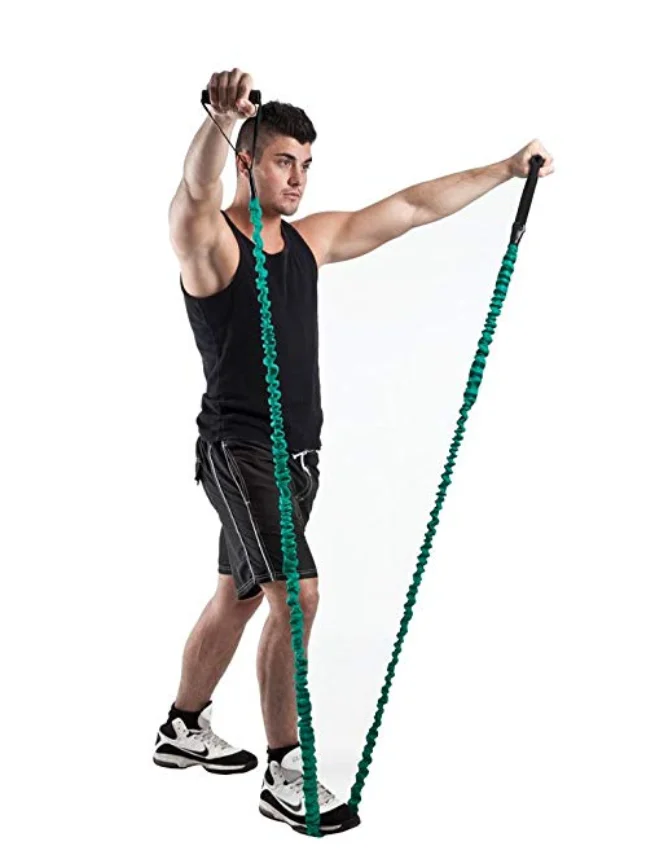 Nylon Sleeves Latex Elastic Chest Expander Resistance Tube
