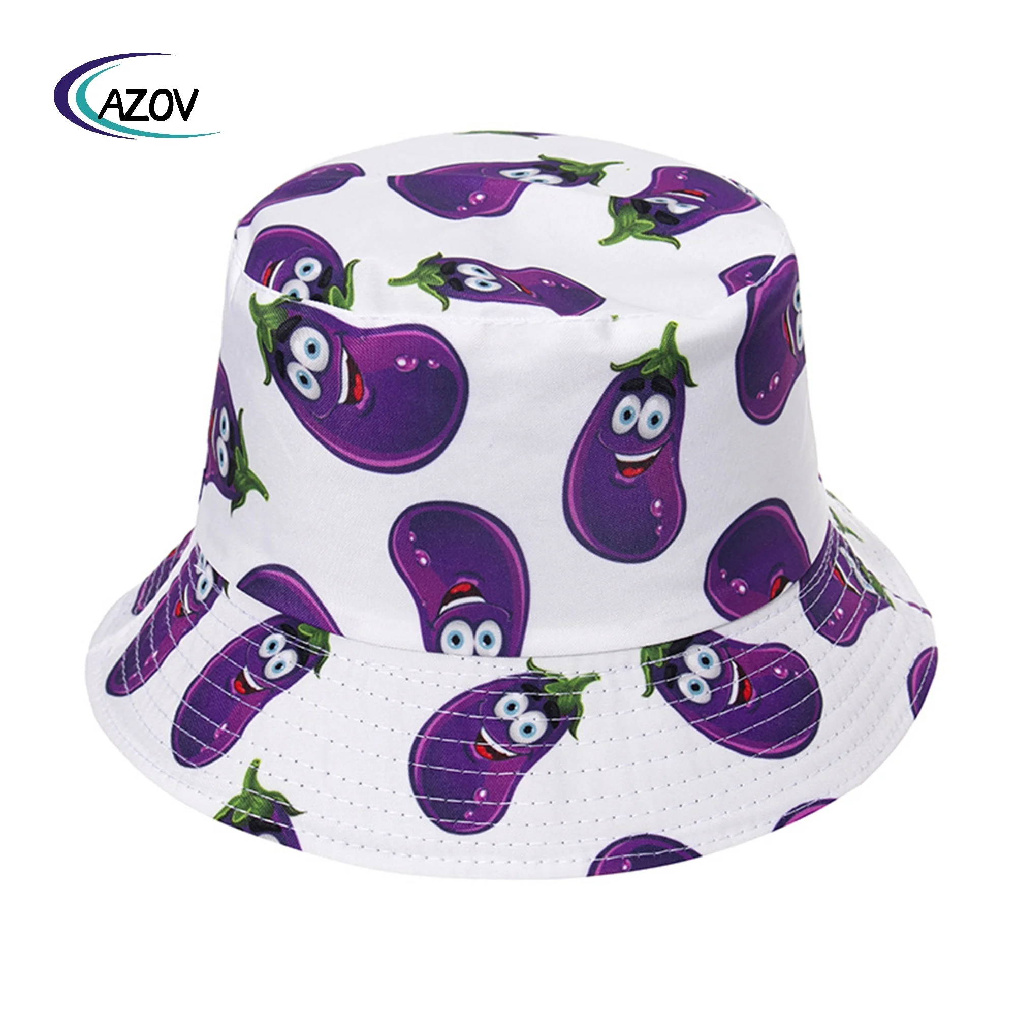 outdoor cute funny corn grape fruit reversible fisherman hat bucket hat summer  2025 arrival