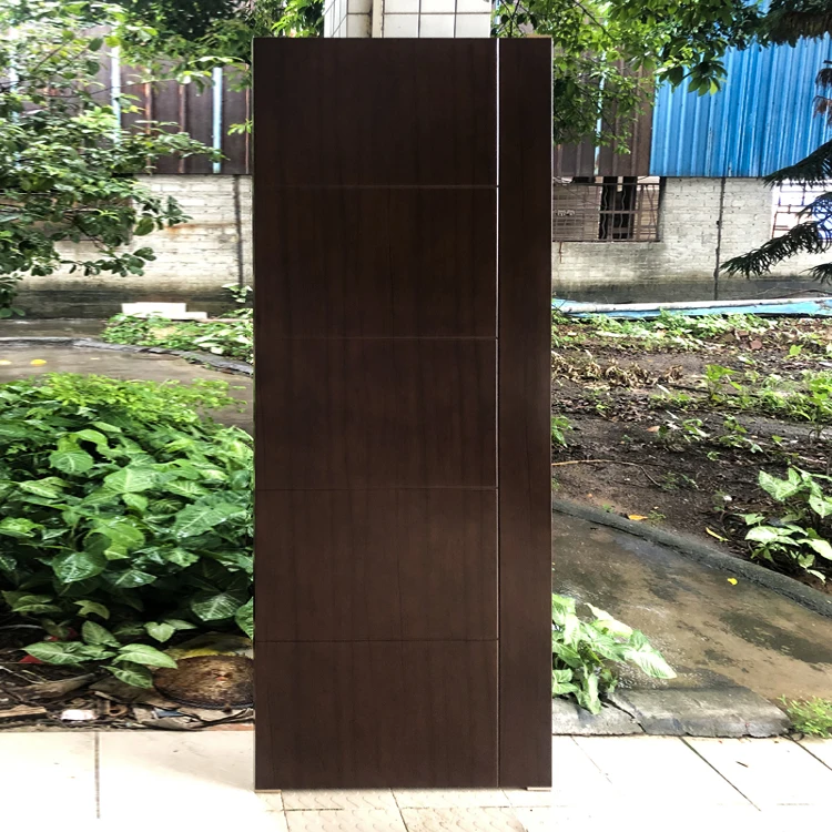  Prettywood американский современный домашний дизайн подвесная цельная деревянная панель внутренняя дверь из черного