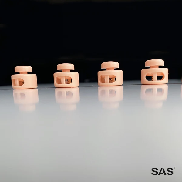 SAS Ready to Ship High Quality Double Hole Plastic Cord Lock Stopper For Garment Hats