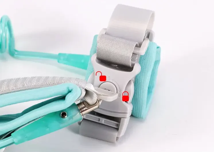 Kid Leash Anti Lost Rotatable Toddler Safety Wrist Link with Key Lock Baby Leash Harness for Toddler