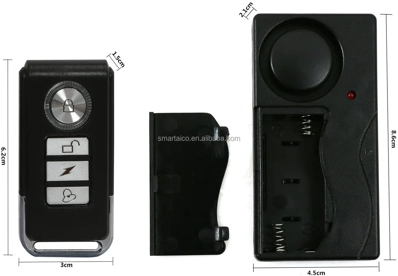 Wireless Anti-Theft Door Window Alarm Sensor Remote Control Door Window Magnetic Vibration Alarm