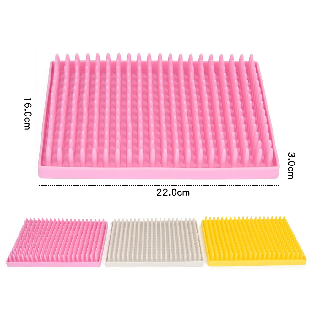 Factory Wholesale Custom Logo Dog Slow Feeder Anxiety Relief Dog Cat Lick Training Licking Mat Dog Lick Mat with Suction Cups