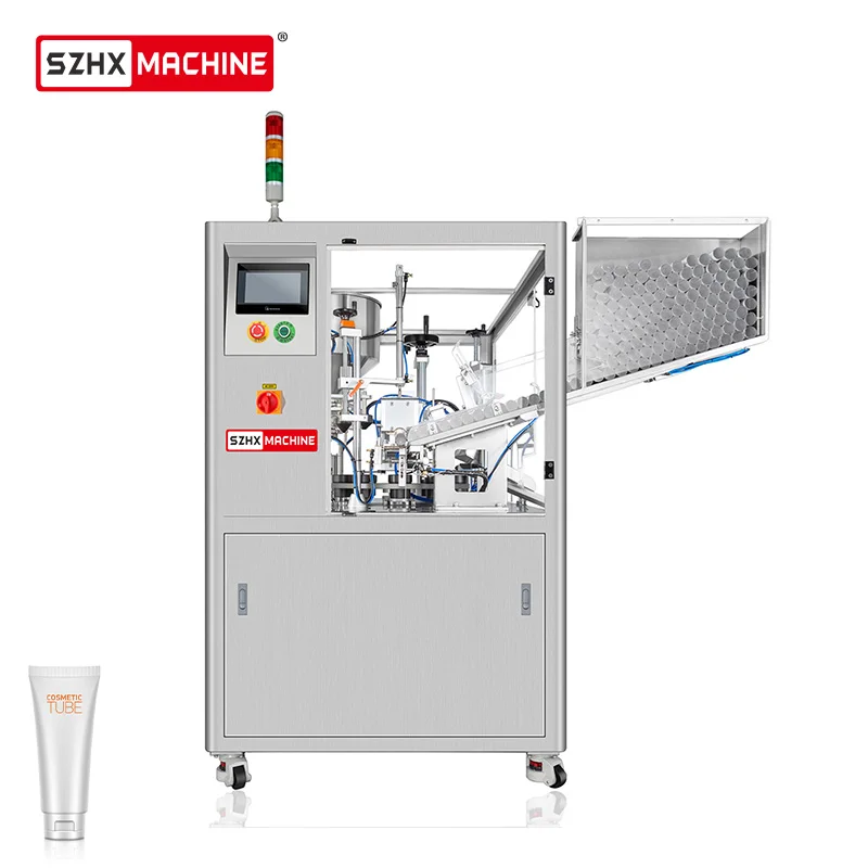 Ice Facial Hair Dye Cosmetics Cosmetic Gmp Standard Skin Care Cream Tube Filling And Sealing Machine