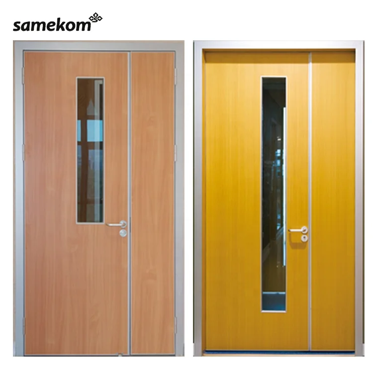 Swing Door HPL Door for Laboratory Pharmaceutical Hospital Aluminum Frame Clean Room Door