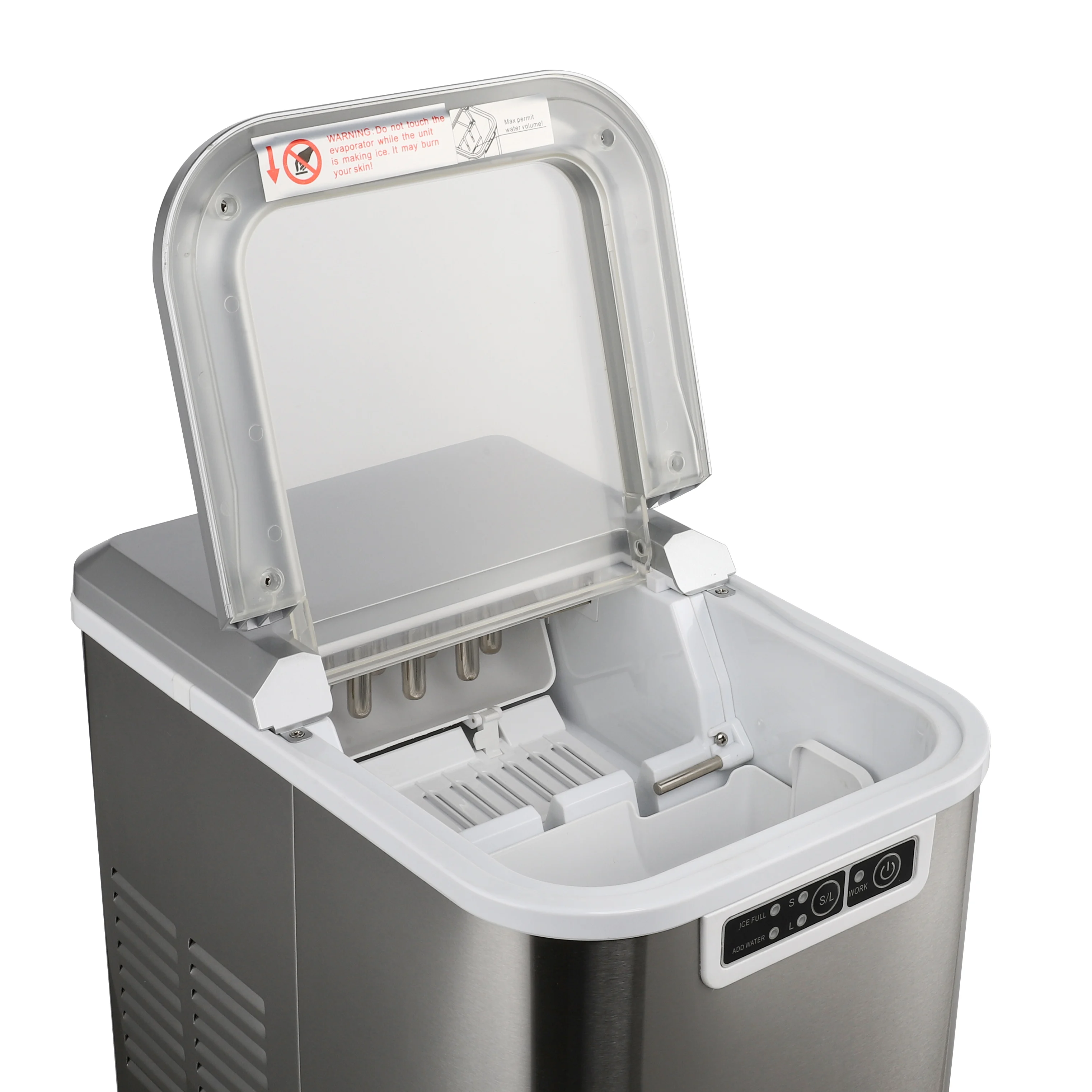 Professional competitive price small countertop ice maker machine home 12kgs/24h icecube maker with CE, CB, EMC, GS, LFGB, RoHS