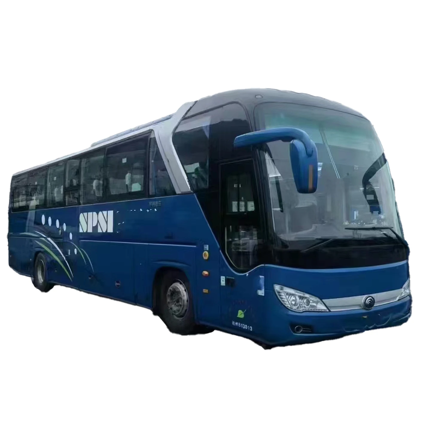 4 Units Diesel Bus Used Big Bus 50 Seat Luxury Coaches Double Door Bus For Sale