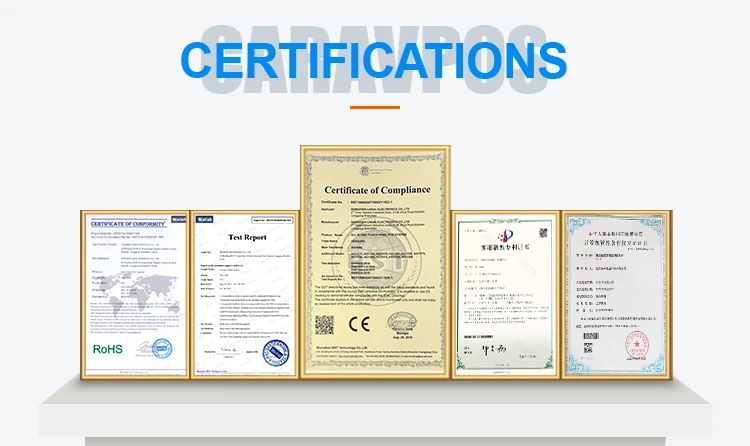 Карманный Pos-терминал CARAV Android 58 мм Термальный чековый принтер 1D/2D считыватель штрих-кодов поддержка 4G Портативный