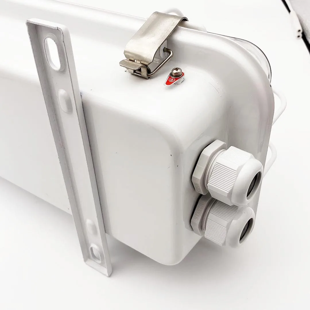 Outdoor t8 tube pendant waterproof 2 x18w marine fluorescent light with emergency lamp holder JCY22-2EF