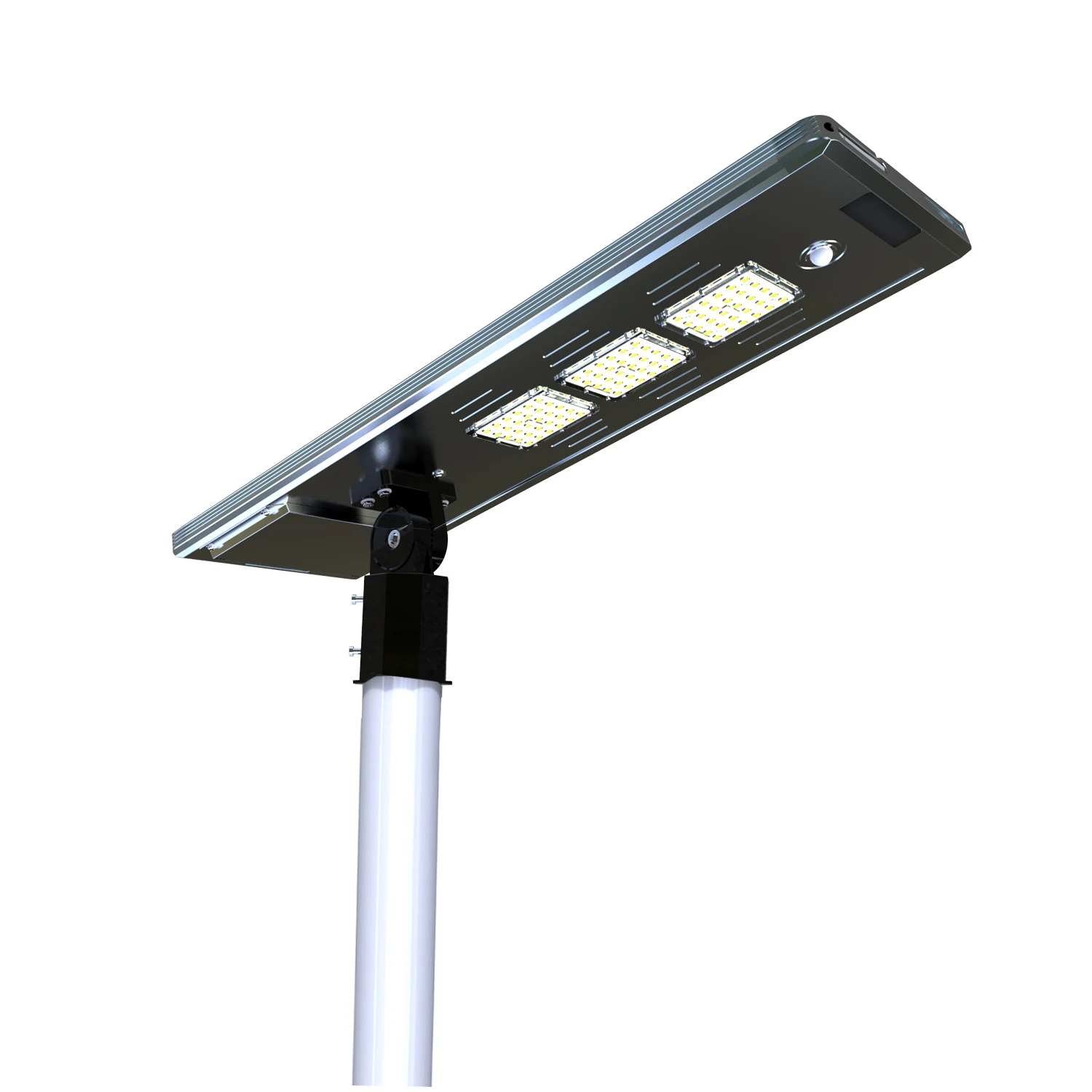 2024 New LED Solar Cell Street Light Outdoor With Motion Sensor 60W All-in-One Integrated Remote Control Stick
